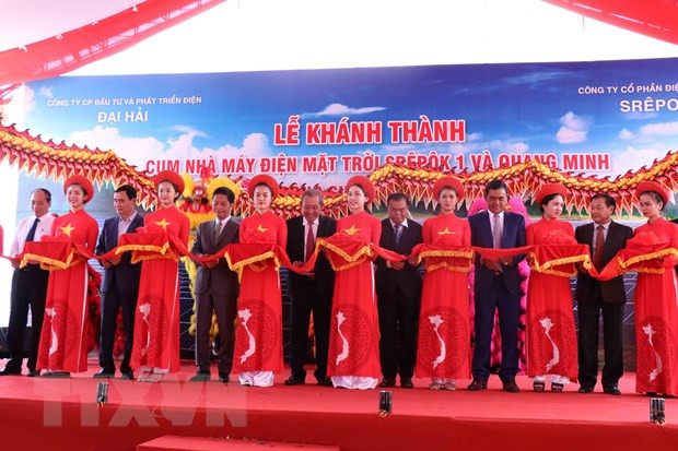Vicepremier vietnamita inaugura complejo de energía solar en Dak Lak ảnh 1 Vicepremier vietnamita inaugura complejo de energía solar en Dak Lak ảnh 1