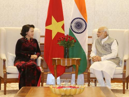 Presidenta de la Asamblea Nacional de Vietnam concluye visita a India ảnh 1