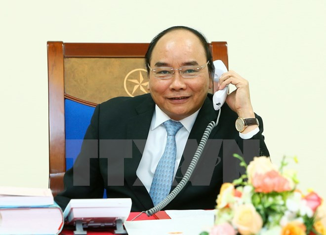 Primer ministro de Vietnam sostiene diálogo telefónico con Donald Trump ảnh 1 Primer ministro de Vietnam sostiene diálogo telefónico con Donald Trump ảnh 1