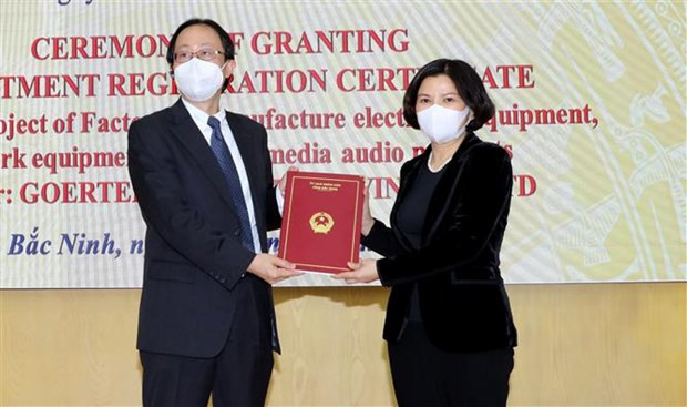Goertek Vina aumenta inversiones en fabricación de productos electrónicos en Bac Ninh ảnh 1 Goertek Vina aumenta inversiones en fabricación de productos electrónicos en Bac Ninh ảnh 1