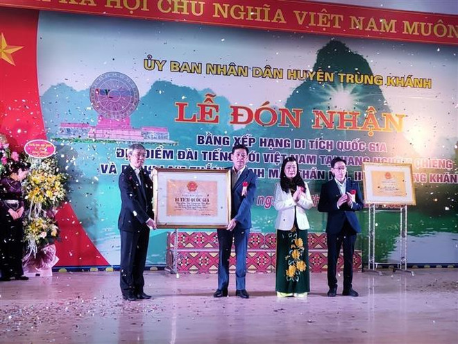 Reconocen a nivel nacional reliquias en provincia de Cao Bang ảnh 2 Reconocen a nivel nacional reliquias en provincia de Cao Bang ảnh 2