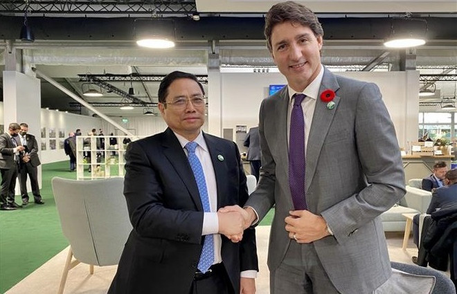 Premier vietnamita se reúne con dirigentes de Canadá y Zambia ảnh 1 Premier vietnamita se reúne con dirigentes de Canadá y Zambia ảnh 1