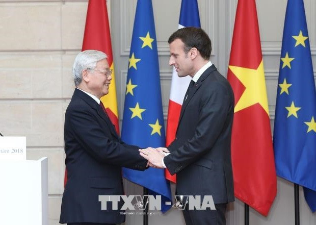 Presidente Macron destaca posición especial de Vietnam en la política francesa ảnh 1 Presidente Macron destaca posición especial de Vietnam en la política francesa ảnh 1
