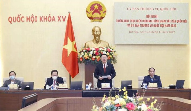 Efectúan conferencia nacional sobre programa de supervisión del Parlamento vietnamita ảnh 1 Efectúan conferencia nacional sobre programa de supervisión del Parlamento vietnamita ảnh 1