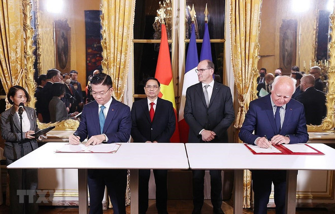 Exhortan a ampliar áreas de cooperación entre empresas vietnamitas y francesas ảnh 1 Exhortan a ampliar áreas de cooperación entre empresas vietnamitas y francesas ảnh 1