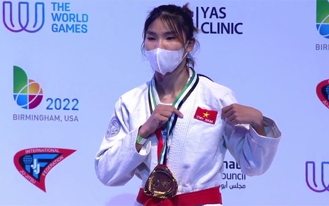 Deportista vietnamita gana medalla de oro en Campeonato Mundial de Jiu-Jitsu 2021 ảnh 1
