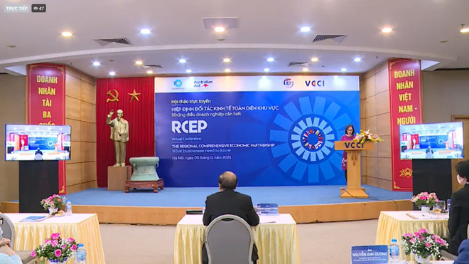 Efectúan en Hanoi seminario sobre el acuerdo comercial RCEP ảnh 2 Efectúan en Hanoi seminario sobre el acuerdo comercial RCEP ảnh 2