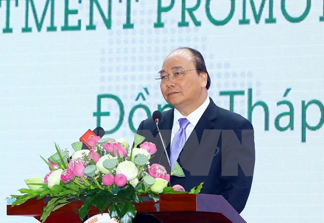 Premier de Vietnam destaca entorno de inversión en Dong Thap ảnh 1 Premier de Vietnam destaca entorno de inversión en Dong Thap ảnh 1