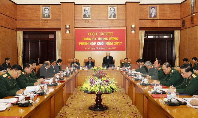 Líder partidista vietnamita orienta nuevas misiones militares para 2018 ảnh 1 Líder partidista vietnamita orienta nuevas misiones militares para 2018 ảnh 1