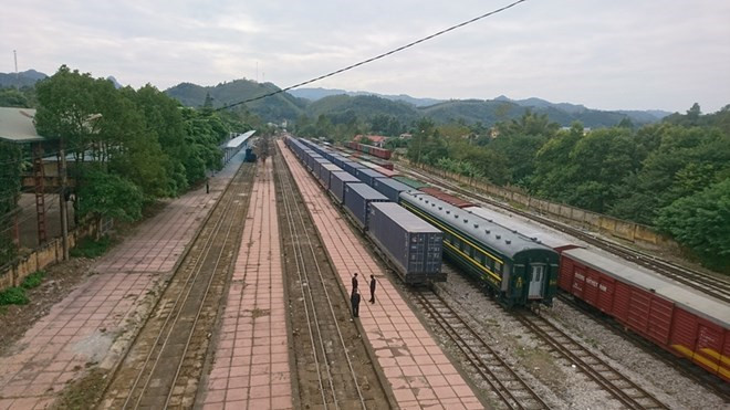 Inauguran servicio ferroviario de carga entre ciudades de Vietnam y China ảnh 1 Inauguran servicio ferroviario de carga entre ciudades de Vietnam y China ảnh 1