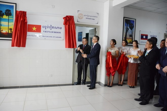 Inauguran Aula de Vietnam en Universidad de Camboya ảnh 1 Inauguran Aula de Vietnam en Universidad de Camboya ảnh 1