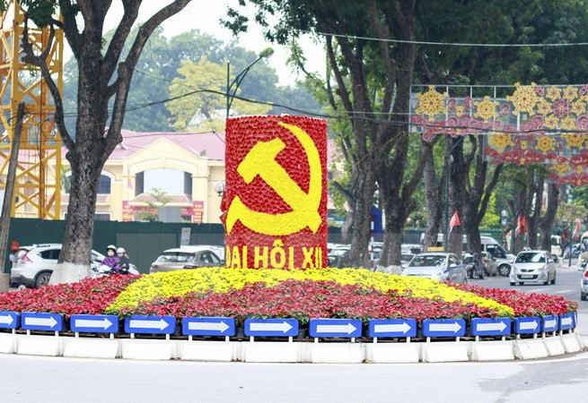 Vietnam listo para XII Congreso Nacional de Partido Comunista ảnh 1 Vietnam listo para XII Congreso Nacional de Partido Comunista ảnh 1