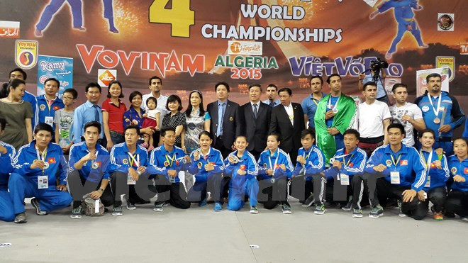 Vietnam se corona en cuarto Torneo Mundial de Vovinam ảnh 1  Vietnam se corona en cuarto Torneo Mundial de Vovinam ảnh 1