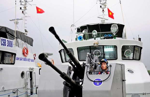 Guardia Costera de Vietnam realiza inspección pesquera conjunta en Golfo de Tonkín con China ảnh 1 Guardia Costera de Vietnam realiza inspección pesquera conjunta en Golfo de Tonkín con China ảnh 1