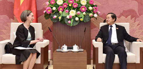 Vicepresidente del Parlamento vietnamita recibe a embajadora mexicana ảnh 1 Vicepresidente del Parlamento vietnamita recibe a embajadora mexicana ảnh 1