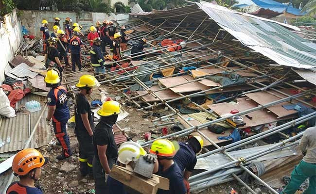 Filipinas: Derrumbe de edificio deja cinco muertos ảnh 1 Filipinas: Derrumbe de edificio deja cinco muertos ảnh 1