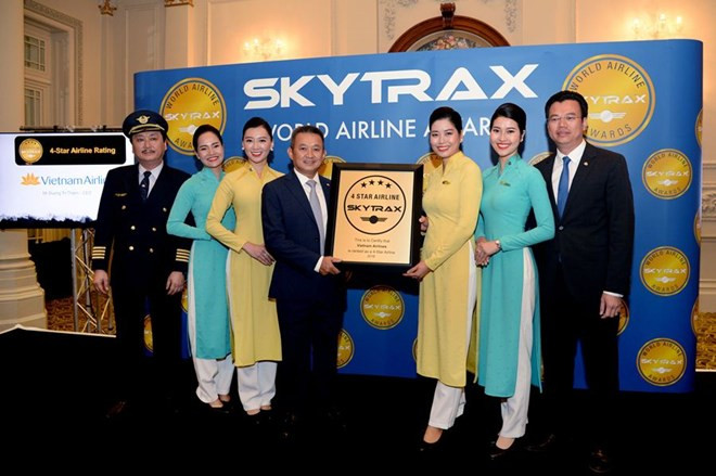 Vietnam Airlines certificada aerolínea con cuatro estrellas por Skytrax ảnh 1 Vietnam Airlines certificada aerolínea con cuatro estrellas por Skytrax ảnh 1