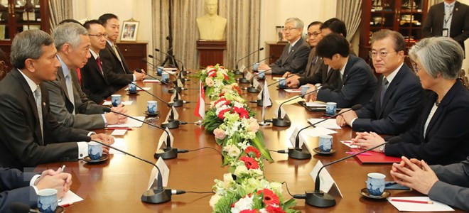 Sudcorea y Singapur acuerdan fortalecer cooperación ảnh 1 Sudcorea y Singapur acuerdan fortalecer cooperación ảnh 1