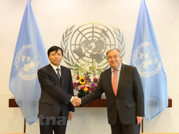 Secretario general de ONU valora cooperación con Vietnam ảnh 1 Secretario general de ONU valora cooperación con Vietnam ảnh 1
