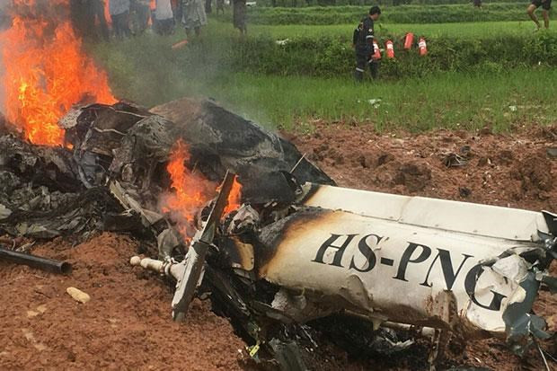 Al menos tres fallecidos en accidente de helicóptero en Tailandia ảnh 1 Al menos tres fallecidos en accidente de helicóptero en Tailandia ảnh 1