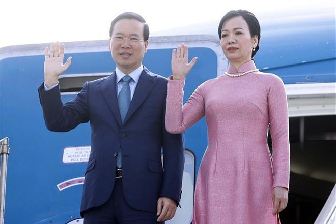 Presidente de Vietnam llega a Roma para iniciar visitas a Italia y el Vaticano ảnh 1 Presidente de Vietnam llega a Roma para iniciar visitas a Italia y el Vaticano ảnh 1