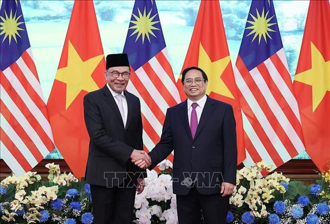 Premieres de Vietnam y Malasia elogian el desarrollo fructífero de nexos bilaterales ảnh 1 Premieres de Vietnam y Malasia elogian el desarrollo fructífero de nexos bilaterales ảnh 1