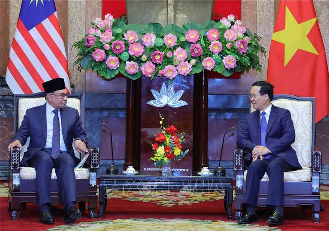 Presidente de Vietnam recibe al primer ministro de Malasia ảnh 2 Presidente de Vietnam recibe al primer ministro de Malasia ảnh 2