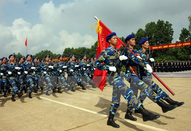 Vietnam ensaya desfile por aniversario 70 de Día Nacional ảnh 1 Vietnam ensaya desfile por aniversario 70 de Día Nacional ảnh 1