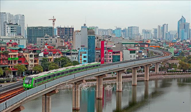 Inauguran tramo elevado Cat Linh-Ha Dong de proyecto ferrocarril urbano de Hanoi ảnh 3