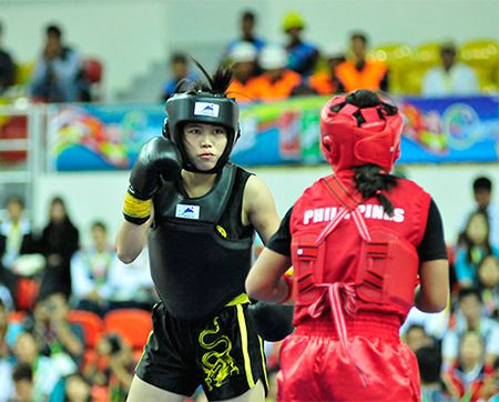 Consigue wushuista vietnamita cuarta medalla de oro en tercera jornada de competencia regional ảnh 1 Consigue wushuista vietnamita cuarta medalla de oro en tercera jornada de competencia regional ảnh 1