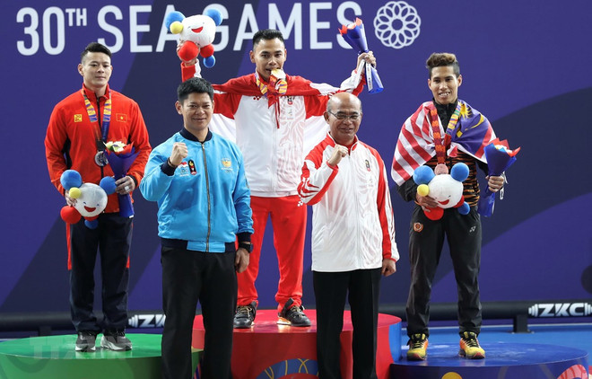 Cosecha Vietnam medallas de plata en segunda jornada de los Juegos Deportivos del Sudeste Asiático ảnh 1 Cosecha Vietnam medallas de plata en segunda jornada de los Juegos Deportivos del Sudeste Asiático ảnh 1