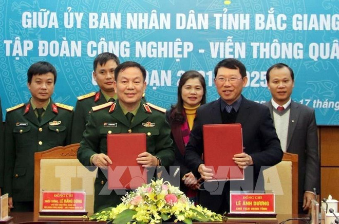 Promueven cooperación entre Viettel y provincia de Bac Giang en transformación digital ảnh 1 Promueven cooperación entre Viettel y provincia de Bac Giang en transformación digital ảnh 1