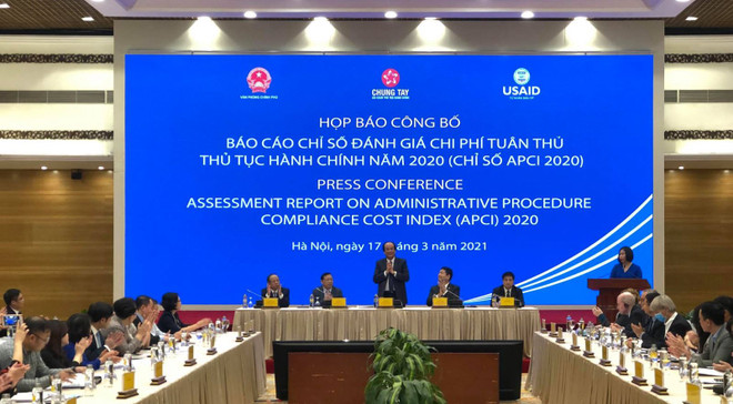 Anuncian índice de costo para el cumplimiento de trámites administrativos en Vietnam ảnh 1 Anuncian índice de costo para el cumplimiento de trámites administrativos en Vietnam ảnh 1