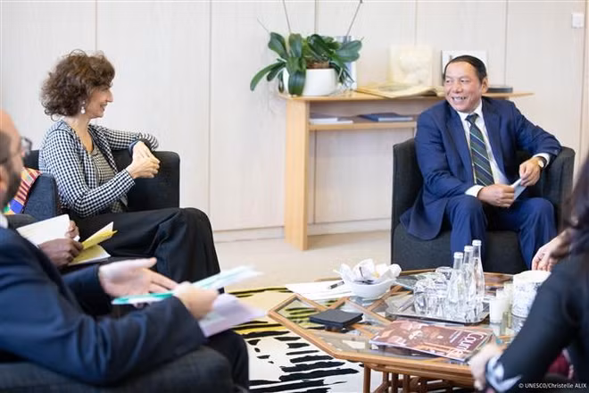 Vietnam comprometido a apoyar a UNESCO en desarrollo sostenible de la cultura ảnh 1