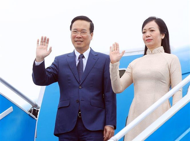 Presidente de Vietnam viaja a Estados Unidos para la Semana de alto nivel de APEC ảnh 1 Presidente de Vietnam viaja a Estados Unidos para la Semana de alto nivel de APEC ảnh 1