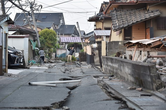 Expresa Vietnam solidaridad con Japón ante pérdidas causadas por terremotos ảnh 1 Expresa Vietnam solidaridad con Japón ante pérdidas causadas por terremotos ảnh 1