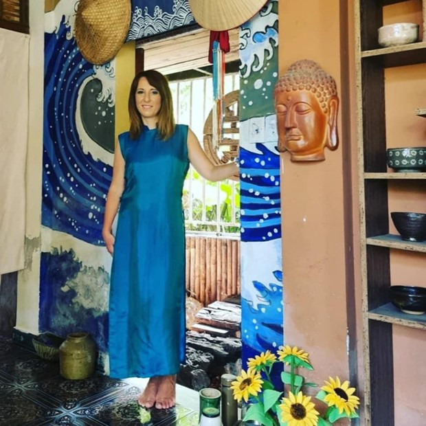 Traje tradicional de Ao Dai inspira a diseñadores vietnamitas e italianos ảnh 2 Traje tradicional de Ao Dai inspira a diseñadores vietnamitas e italianos ảnh 2