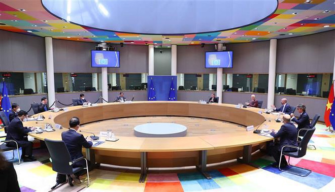 Líder parlamentario de Vietnam se reúne con presidente del Consejo Europeo ảnh 2 Líder parlamentario de Vietnam se reúne con presidente del Consejo Europeo ảnh 2