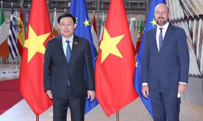 Líder parlamentario de Vietnam se reúne con presidente del Consejo Europeo ảnh 1 Líder parlamentario de Vietnam se reúne con presidente del Consejo Europeo ảnh 1