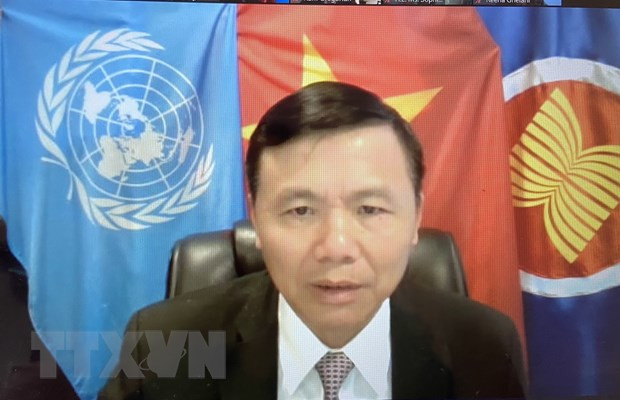 Delegación vietnamita ante la ONU celebra el Día Nacional ảnh 1 Delegación vietnamita ante la ONU celebra el Día Nacional ảnh 1