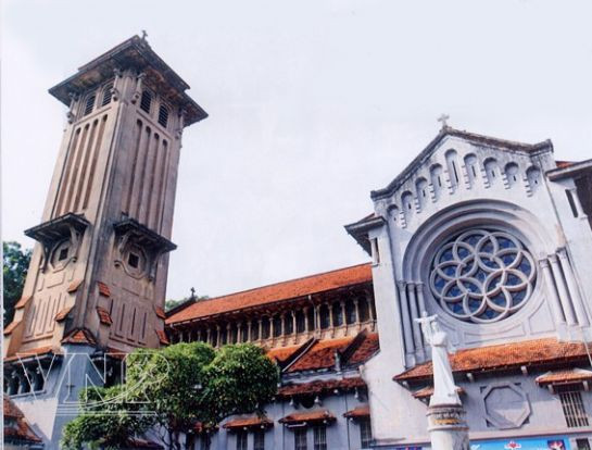 Iglesia de Cua Bac, huella de la arquitectura francesa en el seno de Hanoi ảnh 1 Iglesia de Cua Bac, huella de la arquitectura francesa en el seno de Hanoi ảnh 1