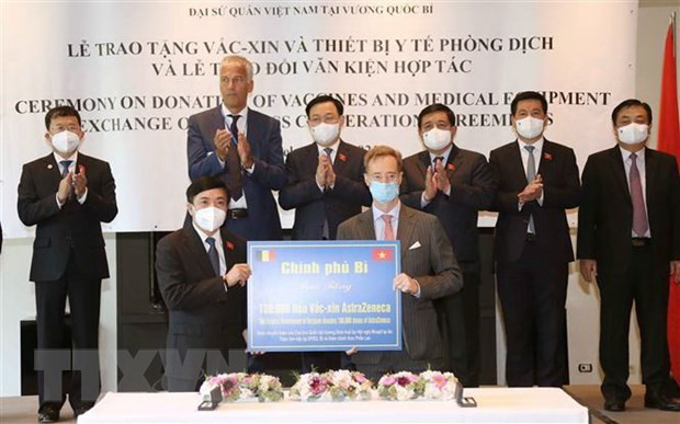 Bélgica dona a Vietnam 100 mil dosis de vacuna contra COVID-19 ảnh 1 Bélgica dona a Vietnam 100 mil dosis de vacuna contra COVID-19 ảnh 1