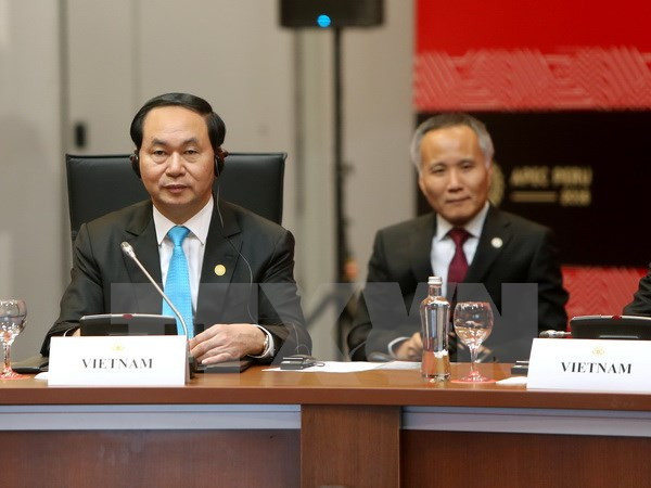 Presidente de Vietnam participa en actividades en Semana de Cumbre de APEC ảnh 1 Presidente de Vietnam participa en actividades en Semana de Cumbre de APEC ảnh 1