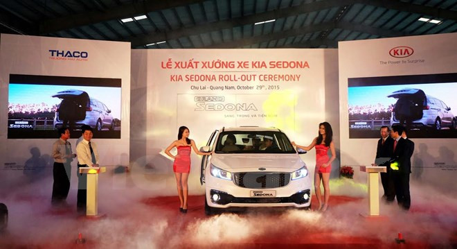 THACO lanza minivan Kia Sedona producido en Vietnam ảnh 1  THACO lanza minivan Kia Sedona producido en Vietnam ảnh 1