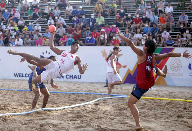 SEA Games 31: Selección vietnamita de balonmano playa vence a Filipinas ảnh 1 SEA Games 31: Selección vietnamita de balonmano playa vence a Filipinas ảnh 1