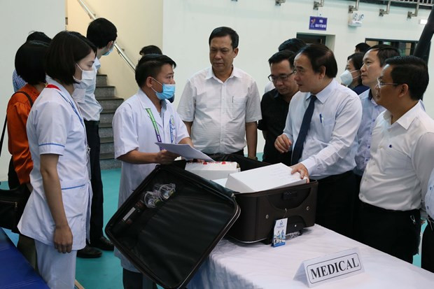Chequean preparativos del sector de salud de provincia vietnamita para SEA Games 31 ảnh 1 Chequean preparativos del sector de salud de provincia vietnamita para SEA Games 31 ảnh 1