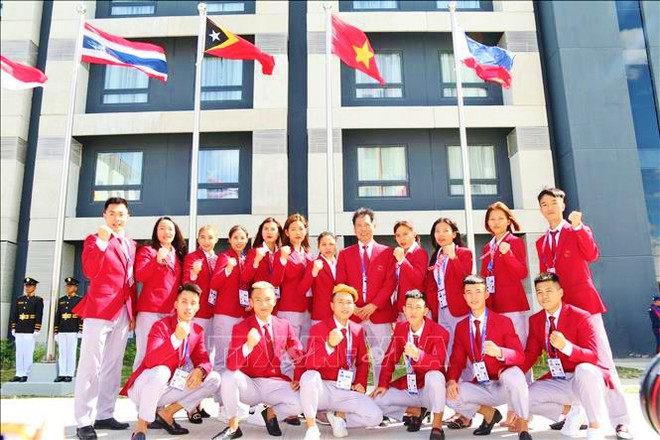 Celebrarán ceremonia de izado de bandera por los SEA Games 31 ảnh 1 Celebrarán ceremonia de izado de bandera por los SEA Games 31 ảnh 1