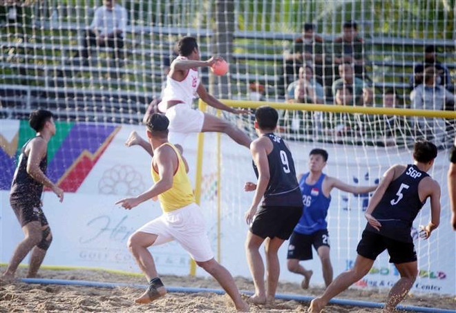 SEA Games 31: Vietnam sigue con su cuarta victoria en balonmano de playa masculino ảnh 1 SEA Games 31: Vietnam sigue con su cuarta victoria en balonmano de playa masculino ảnh 1