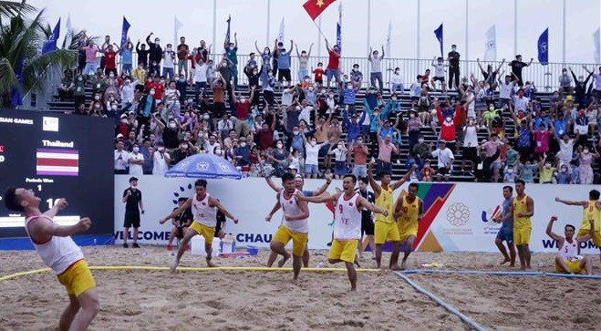 SEA Games 31: Selección vietnamita de balonmano playa vence a Tailandia ảnh 1 SEA Games 31: Selección vietnamita de balonmano playa vence a Tailandia ảnh 1