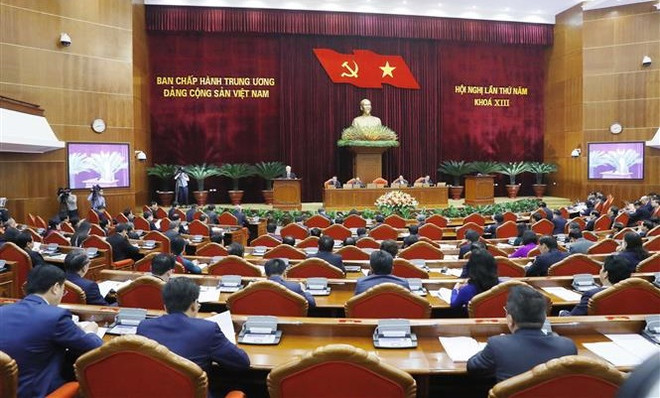 Efectúan segunda jornada del quinto pleno del Comité Central del PCV ảnh 1 Efectúan segunda jornada del quinto pleno del Comité Central del PCV ảnh 1